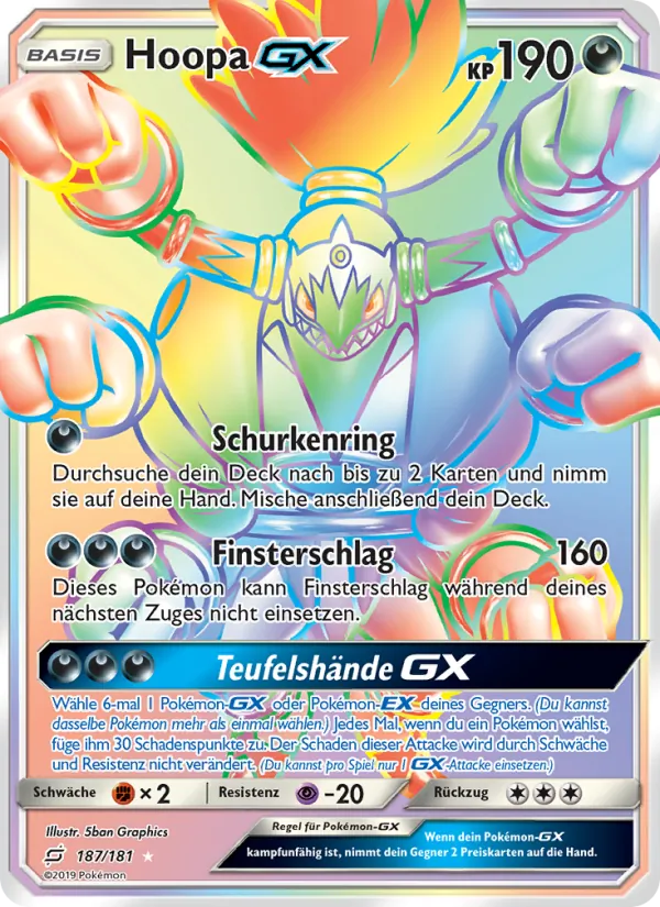 Hoopa GX, Teams Sind Trumpf 187