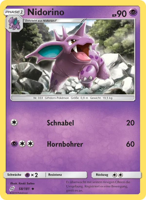 Nidorino, Teams Sind Trumpf 58