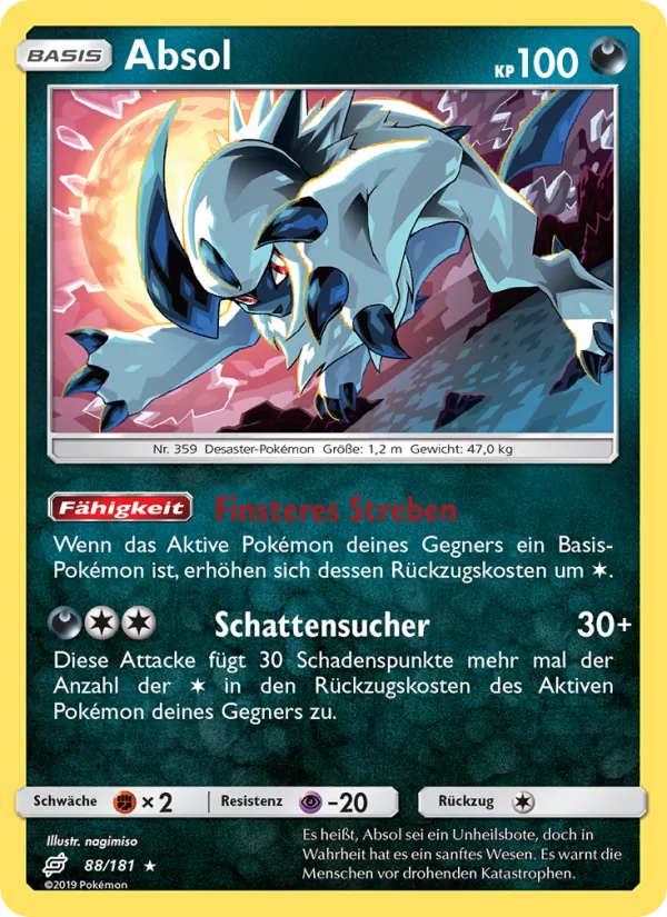 Absol, Teams Sind Trumpf 88