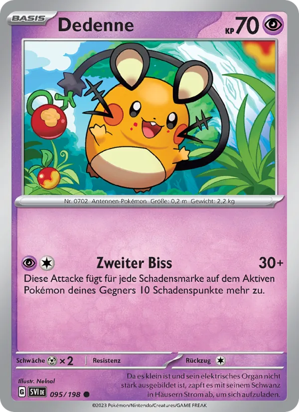 Dedenne, Karmesin & Purpur 095
