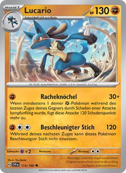 Lucario, Karmesin & Purpur 114