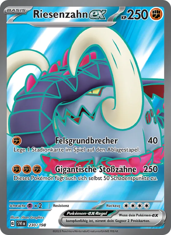 Riesenzahn-ex, Karmesin & Purpur 230