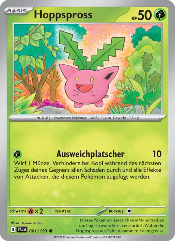 Hoppspross, Entwicklungen in Paldea 001