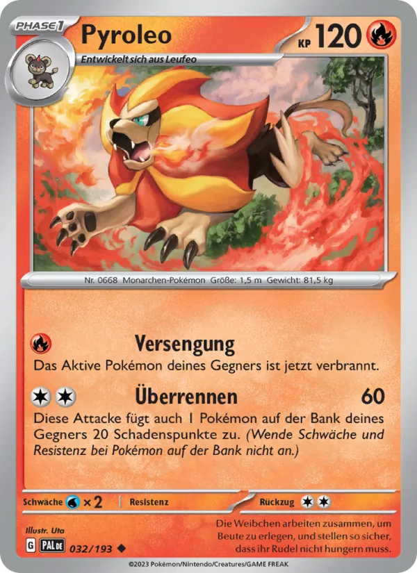 Pyroleo, Entwicklungen in Paldea 032