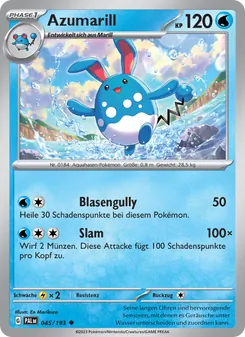 Azumarill, Entwicklungen in Paldea 045