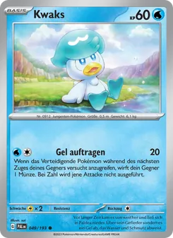 Kwaks, Entwicklungen in Paldea 049