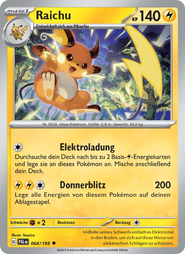 Raichu, Entwicklungen in Paldea 064