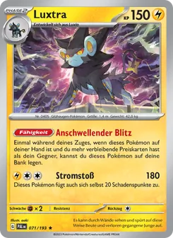 Luxtra, Entwicklungen in Paldea 071