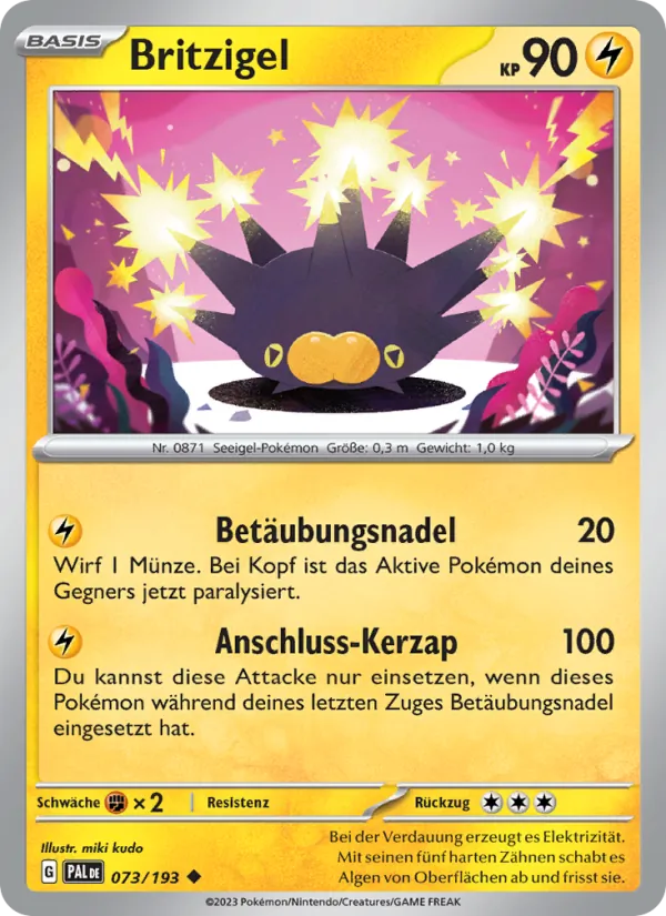 Britzigel, Entwicklungen in Paldea 073