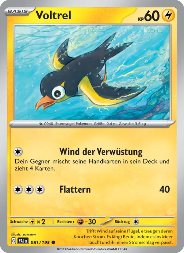 Voltrel, Entwicklungen in Paldea 081