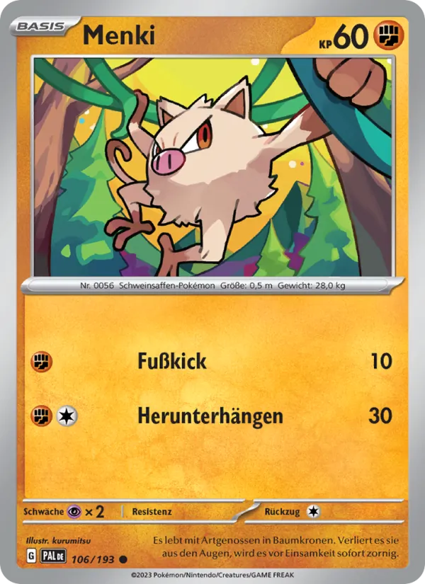 Menki, Entwicklungen in Paldea 106