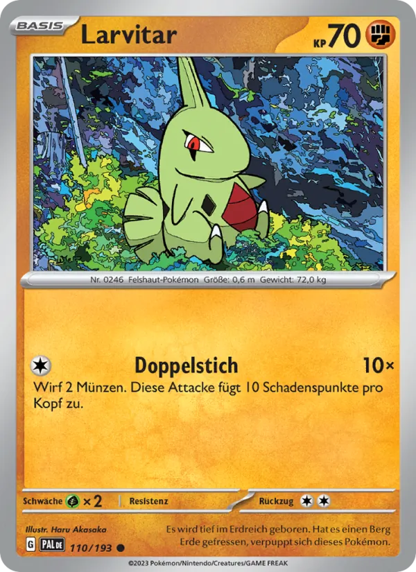 Larvitar, Entwicklungen in Paldea 110