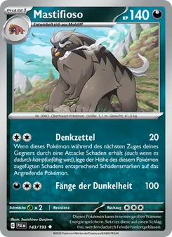 Mastifioso, Entwicklungen in Paldea 143
