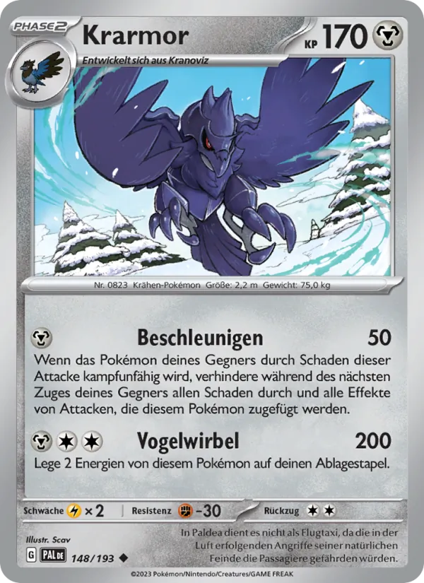 Krarmor, Entwicklungen in Paldea 148