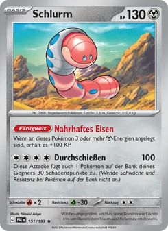 Schlurm, Entwicklungen in Paldea 151