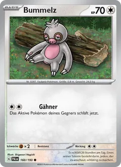 Bummelz, Entwicklungen in Paldea 160
