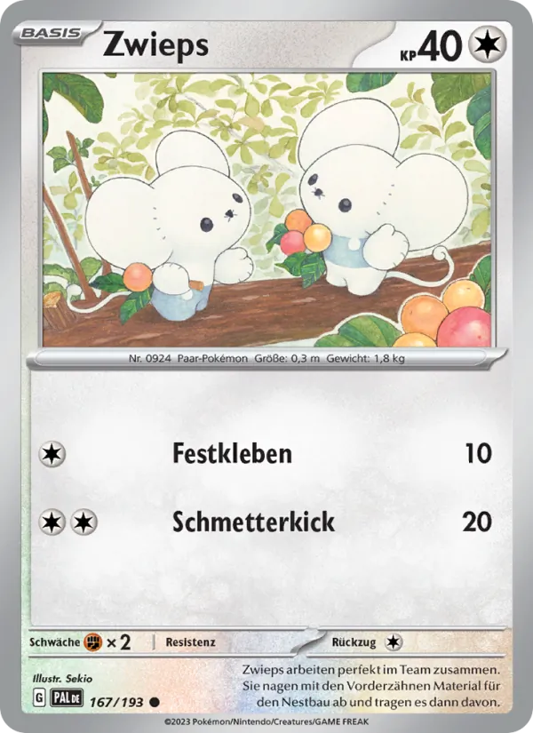 Zwieps, Entwicklungen in Paldea 167