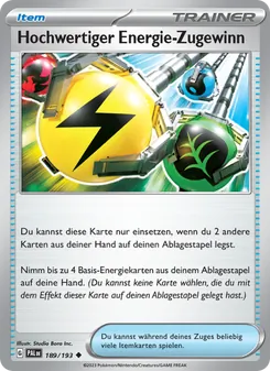 Hochwertiger Energie-Zugewinn, Entwicklungen in Paldea 189