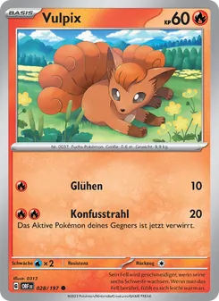 Vulpix, Obsidian Flammen 028
