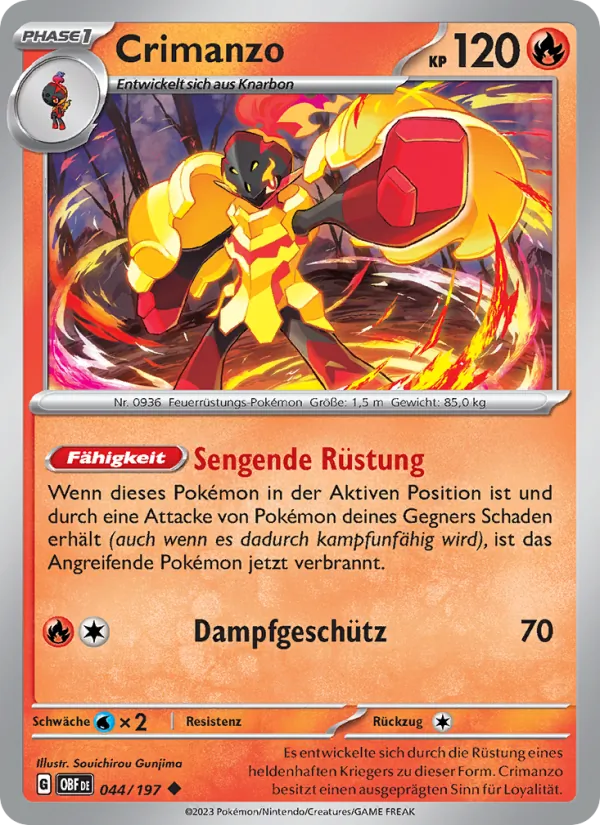 Crimanzo, Obsidian Flammen 044