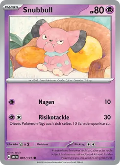 Snubbull, Obsidian Flammen 087