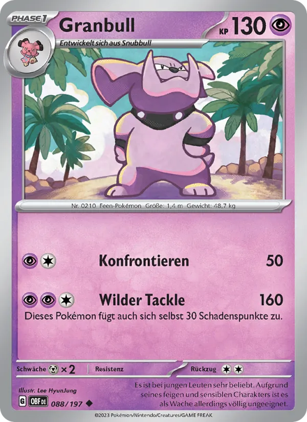 Granbull, Obsidian Flammen 088
