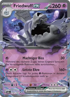 Friedwuff-ex, Obsidian Flammen 102