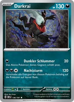Darkrai, Obsidian Flammen 136
