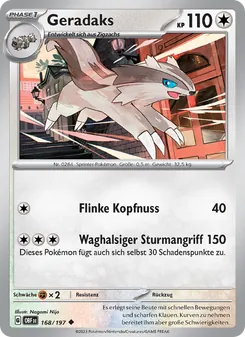 Geradaks, Obsidian Flammen 168
