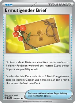 Ermutigender Brief, Obsidian Flammen 189