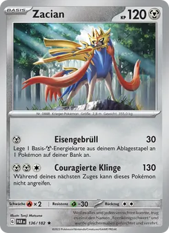 Zacian, Paradoxrift 136