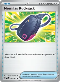 Nemilas Rucksack, Paldeas Schicksale 083
