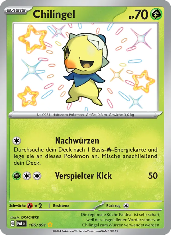 Chilingel, Paldeas Schicksale 106