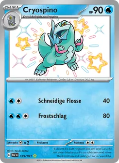 Cryospino, Paldeas Schicksale 129