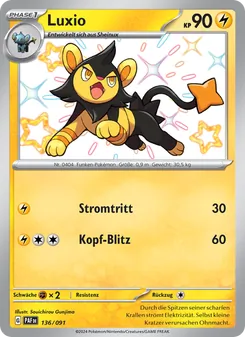 Luxio, Paldeas Schicksale 136