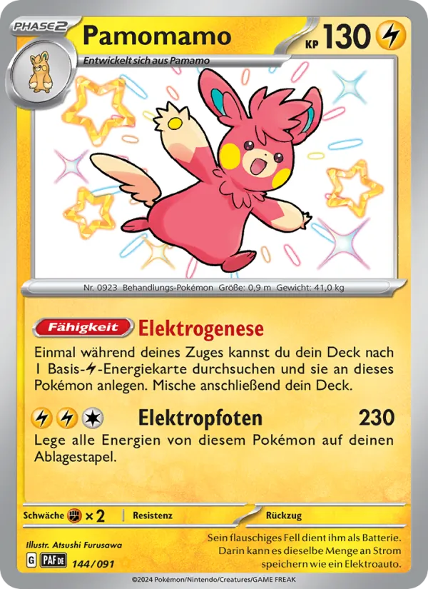 Pamomamo, Paldeas Schicksale 144