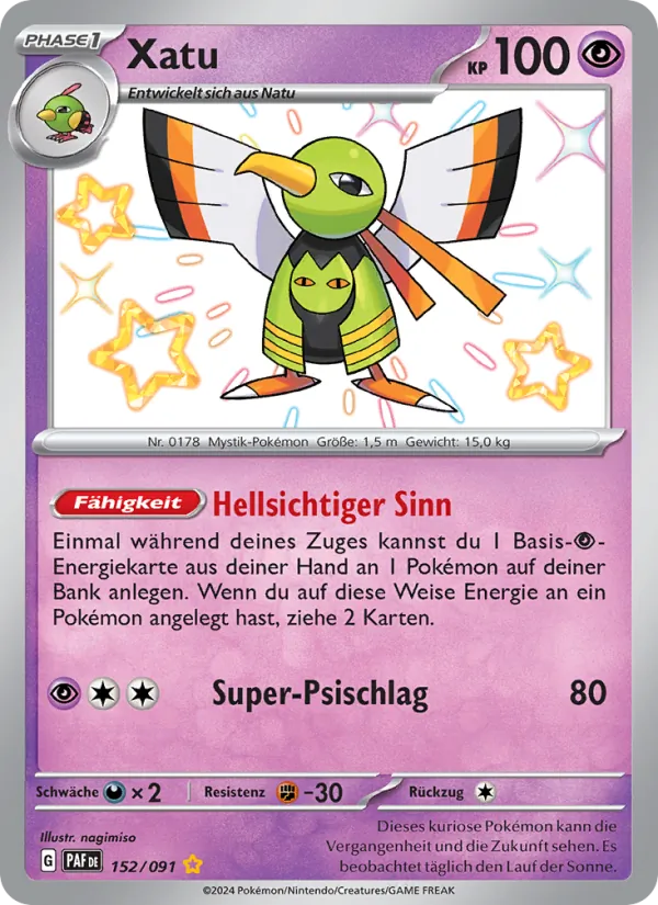 Xatu, Paldeas Schicksale 152