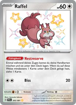Raffel, Paldeas Schicksale 205