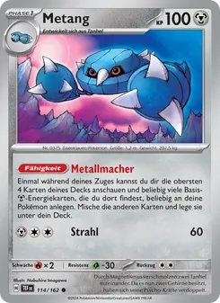 Metang, Gewalten der Zeit 114
