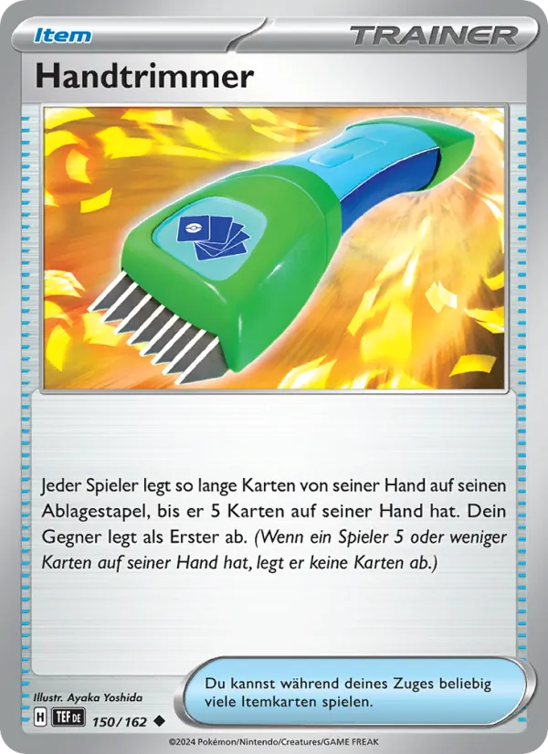 Handtrimmer, Gewalten der Zeit 150