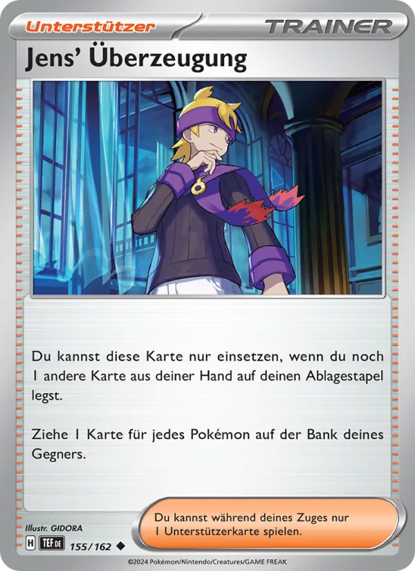 Jens' Überzeugung, Gewalten der Zeit 155