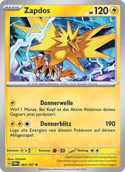 Zapdos, Maskerade im Zwielicht 065