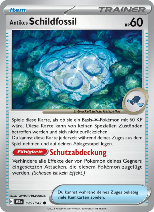 Antikes Schildfossil, Stellarkrone 129
