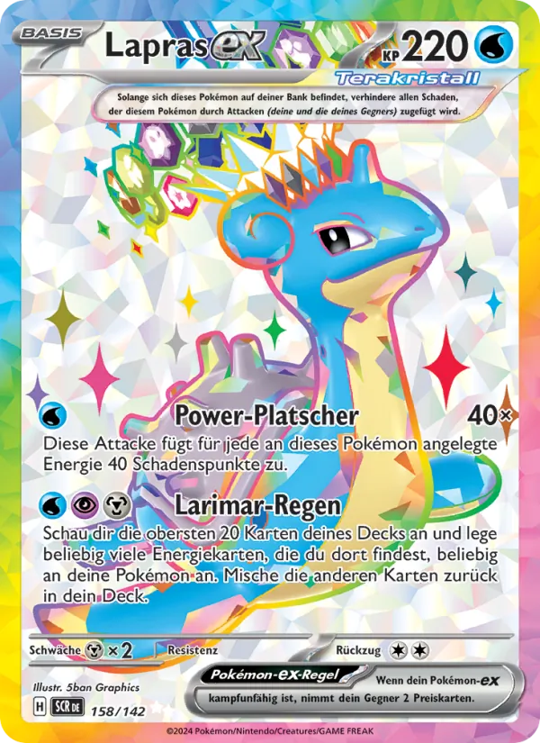 Lapras-ex, Stellarkrone 158