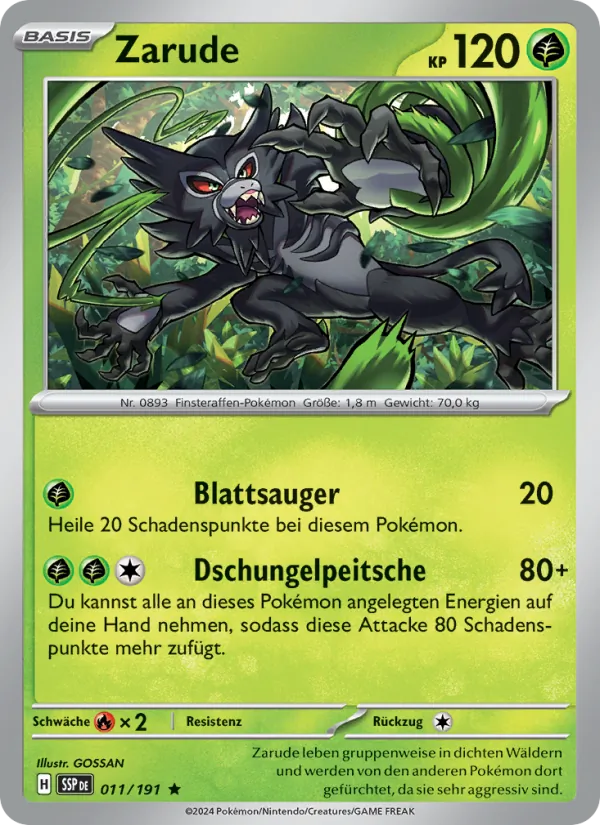 Zarude, Stürmische Funken 011
