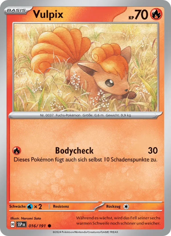 Vulpix, Stürmische Funken 016