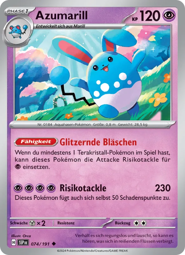 Azumarill, Stürmische Funken 074