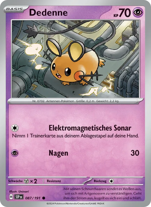 Dedenne, Stürmische Funken 087