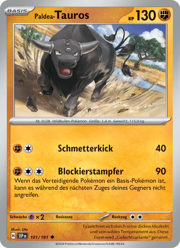 Paldea-Tauros, Stürmische Funken 101