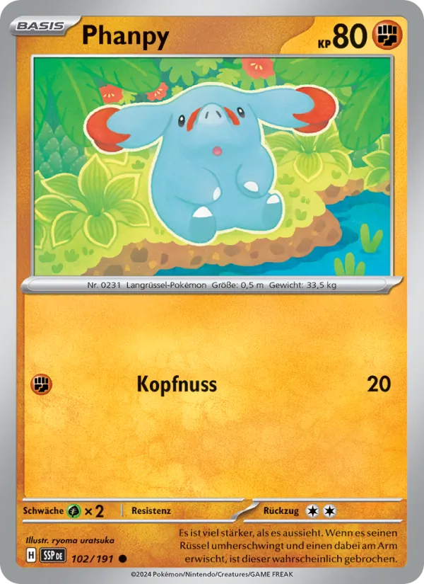 Phanpy, Stürmische Funken 102